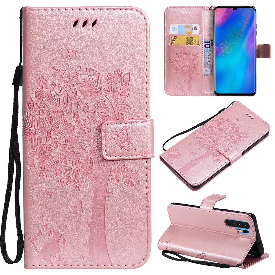 Кожаный чехол кошелек с отделением для карт Huawei P30 Pro P20 Lite P10 Plus P8 P9 mini Y5 2017 Y6 Prime 2018