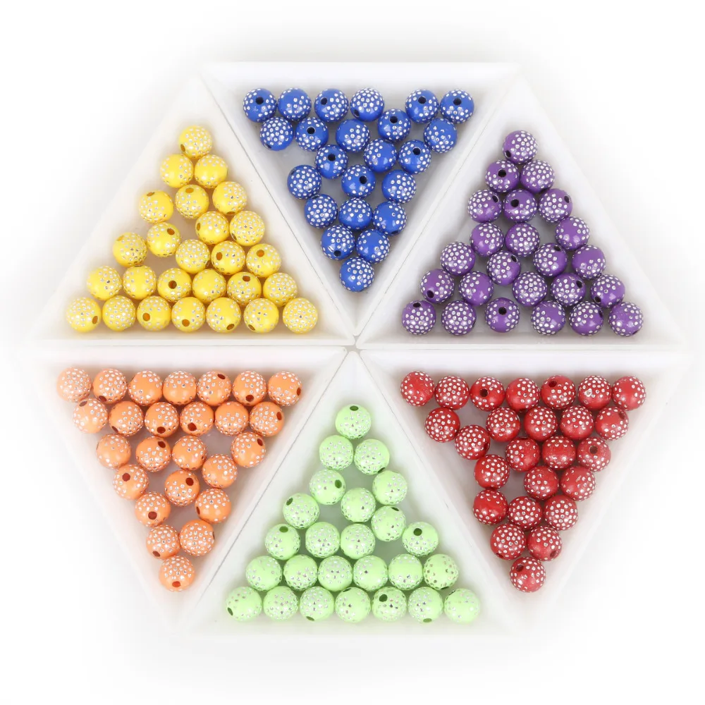 Круглые акриловые бусины разделители 8 мм 100 шт./лот|diy beads|beads for jewelrybeads diy |