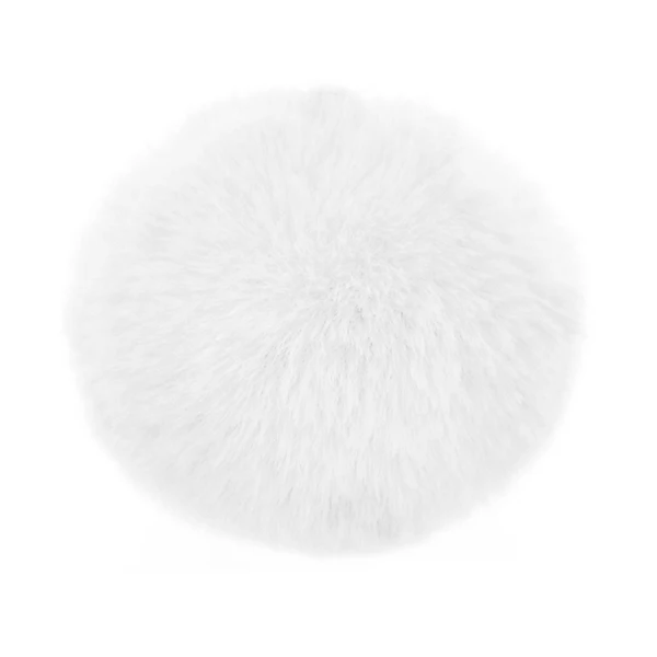 White Dog Новинка, милый помпон, пушистый мех, собачий брелок, искусственный помпон из меха кролика, шар, брелок для ключей, Женская Автомобильная сумка, помпон, брелок, держатель, подарок - Цвет: White Dog