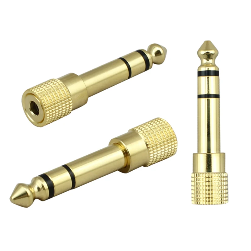 

one pcs 3.5mm Stereo Female to 6.3mm Stereo Male Audio Adapter