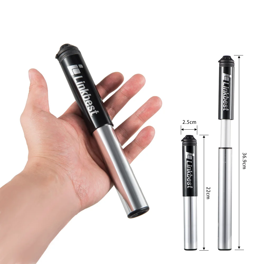Linkbest мини-насос для велосипеда-гибкий шланг для клапана Presta и Schrader, 130 фунтов/кв. дюйм, компактный и легкий-комплект для ремонта шин входит в комплект