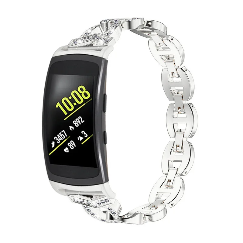 Наручных ремешка для Samsung Gear Fit2 SM R360 ремешок из нержавеющей стали браслет Fit 2 Pro