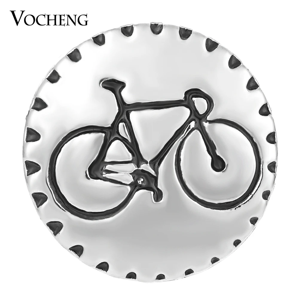

10PCS/Lot Wholesale Vocheng Snap Charms Jewelry 18mm Sporty Bicycle Charms Vn-1608*20 Free Shipping