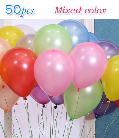 50pcs mixedcolor1.5g 50 шт./лот шарики для свадьбы 10 дюймов Латекс утолщение жемчуг сердце мяч вечерние украшения день рождения для детей Детские золотые воздушные шары - Цвет: 50pcs mixedcolor1.5g