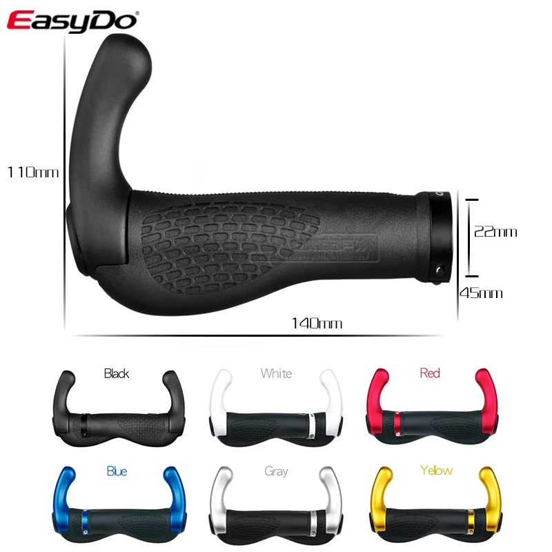 Велосипед EASYDO Велосипедные компоненты бар концы ручки MTB резиновые ручки и магния ручка из сплава держатель эргономичные мягкие ручки 1020D