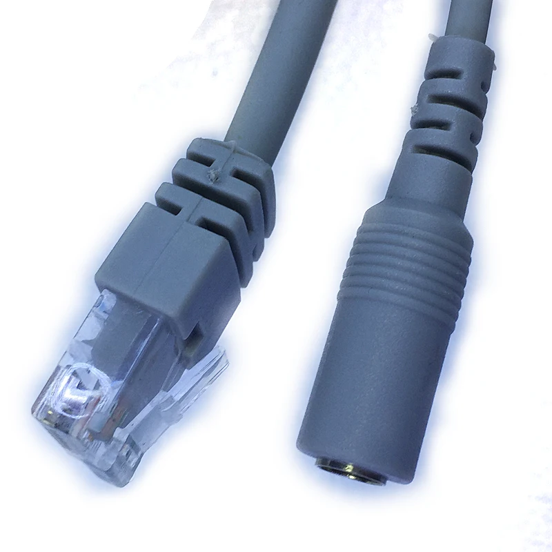 Высокое качество Ethernet кабель RJ45+ DC мощность CAT5 CCTV кабель Lan кабель для ip-камеры NVR 5 м/10 м/15 м/20 м/30 м опционально серый CAT5/C