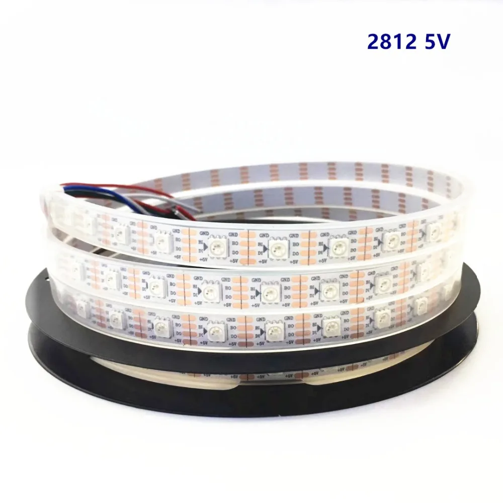 WS2812B 2811 DC 5V 12V светильник аесветодиодный светодиодная Пиксельная полоса