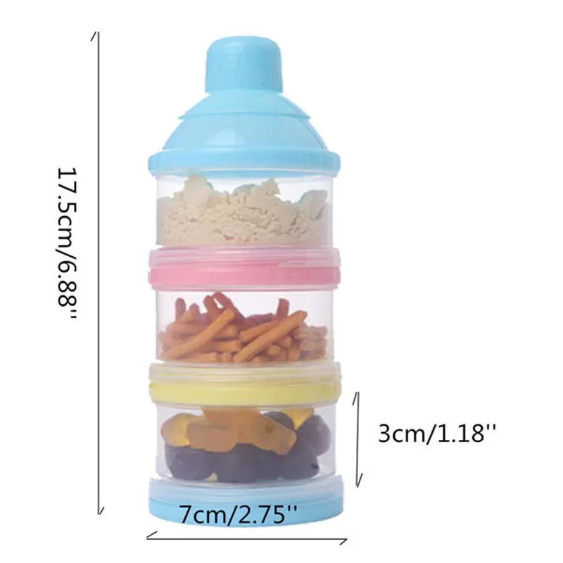 Контейнер для сухого молока 3 ячейки портативный малышей | Мать и ребенок