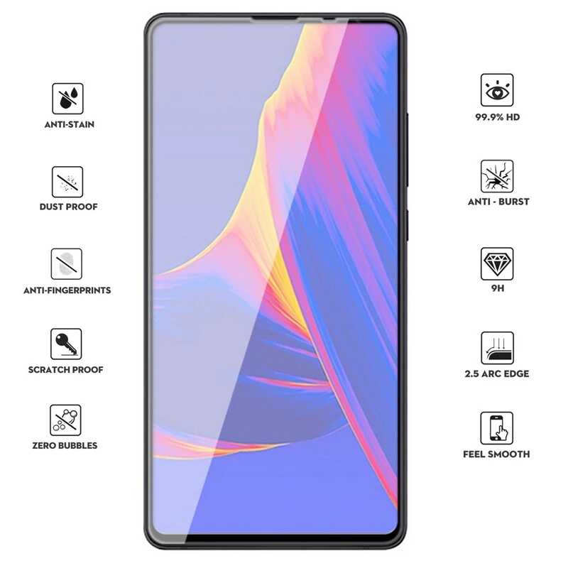 2 шт для huawei P Smart Z протектор экрана закаленное стекло анти-защитная пленка Y9 Prime 2019