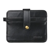 new arrival fashion men mini hasp small purse pu leather wallet purses clutch cards holder bags