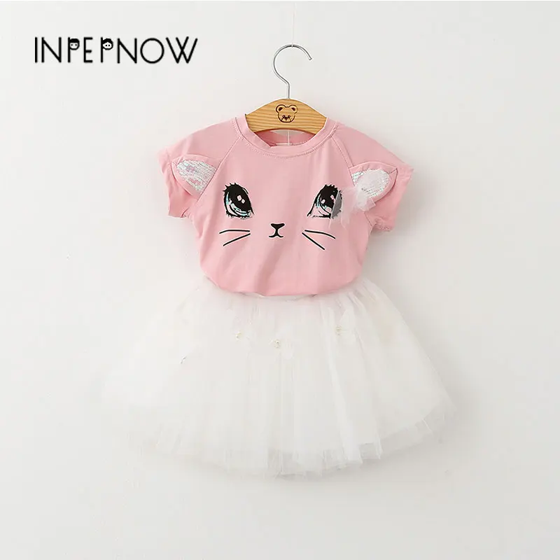 Весенне-летние платья для девочек INPEPNOW вечерние НКИ и свадьбы комплект с