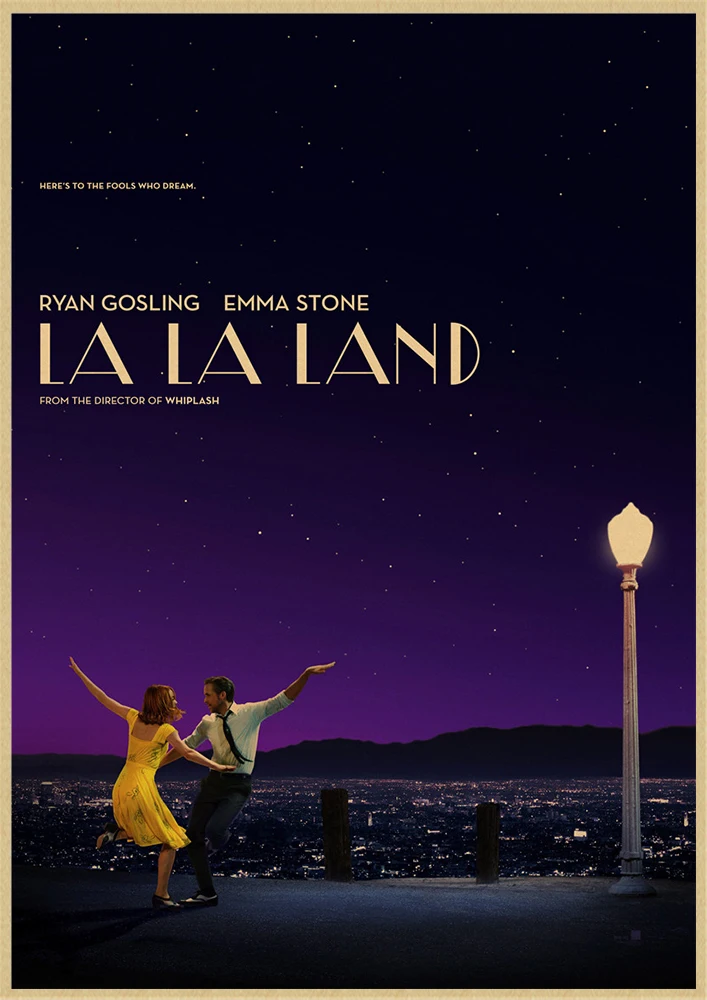 LA LAND фильм плакат из крафт-бумаги плакаты настенные наклейки домашний декор домашний художественный бренд