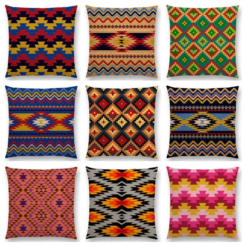 Горячая Распродажа цветные ацтекские геометрические узоры этнический узор