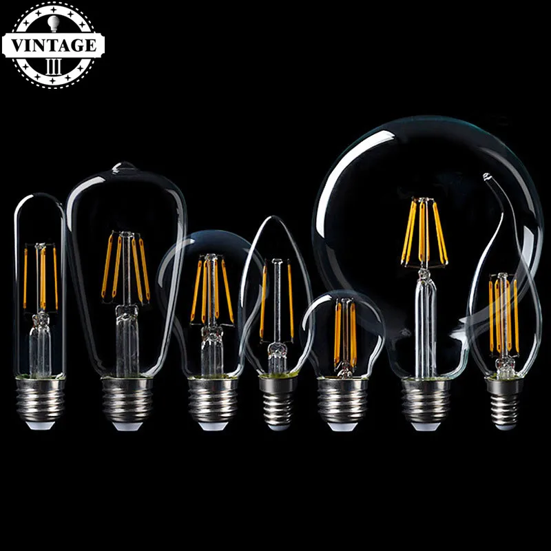 LightInBox качественный античный светодиодный светильник Edison винтажный E27 220 В Ретро