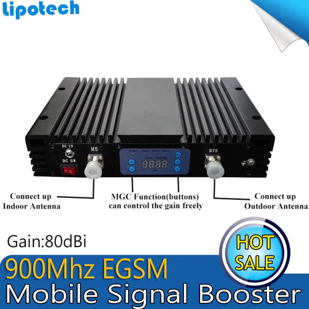 Усилитель сигнала сотового телефона с высоким коэффициентом усиления 80 дБ EGSM 900