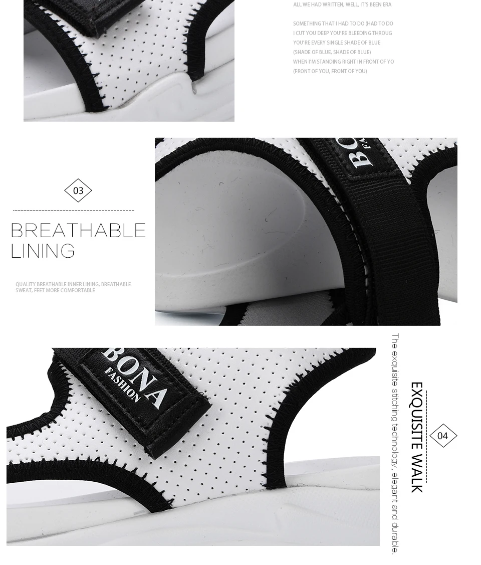 BONA/Новинка года; стильные летние женские босоножки; босоножки на танкетке; кожаная повседневная обувь с открытым носком; модная женская прогулочная обувь
