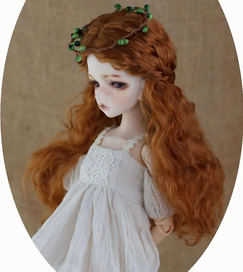 1/8 BJD парик Супер кукла мода длинные волнистые для куклы волосы бесплатная