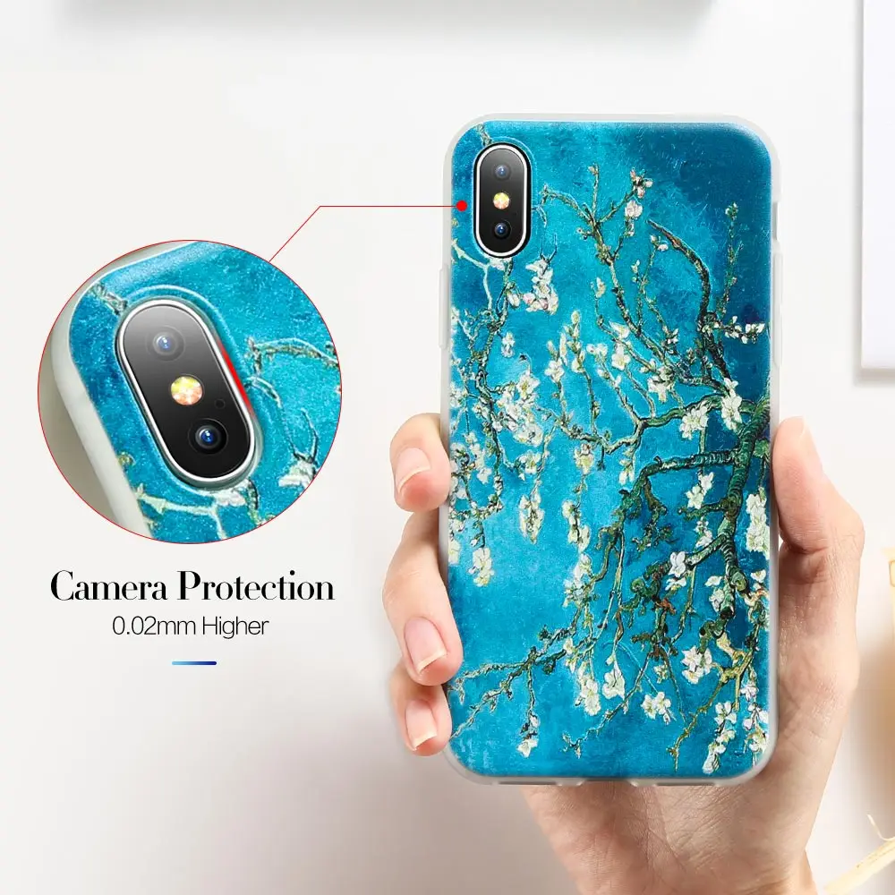 KISSCASE чехол для телефона с рисунком &quotКартина маслом&quot Samsung Galaxy S8 S9 Plus Note 9 8 мягкий