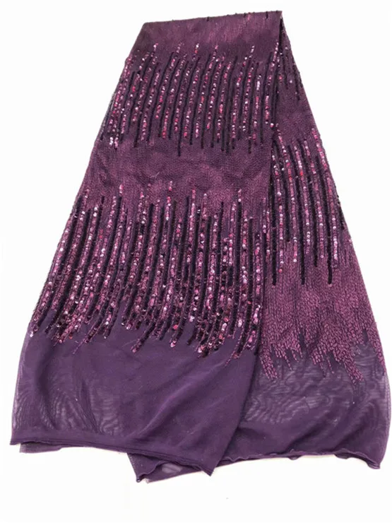 

2019 African French Champagne Color/Black Sequins Lace Fabric,High Quality African Tulle Lace Fabric with Sequins For Wedding