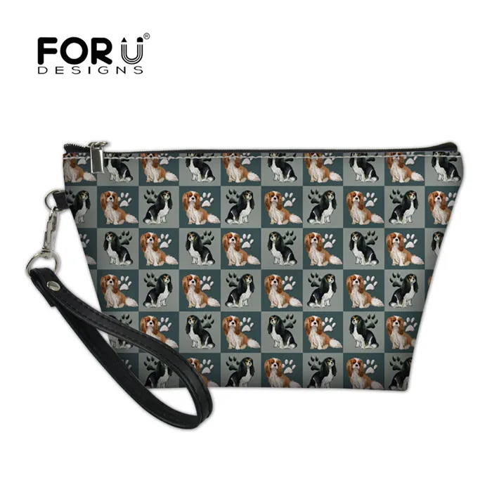 Y4016Z8 FORUDESIGNS, кавалер, король, Шарль, спаниель, печать, косметичка для женщин, косметичка, органайзер для путешествий, красота, несессер, Feminina - Цвет: Y4016Z8