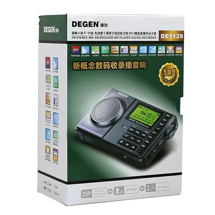 DEGEN DE1129 DE-1129 FM-Stereo/AM/SW DSP ATS 4 Гб MP3-плеер цифровой рекордер портативный интеллектуальный многофункциональный светодиодный радиоприемник