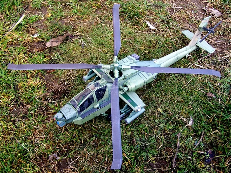 53 см 1:33 США AH-64A Apache Longbow вертолет 3D бумажная модель AH64 истребитель бумага ремесло игрушка