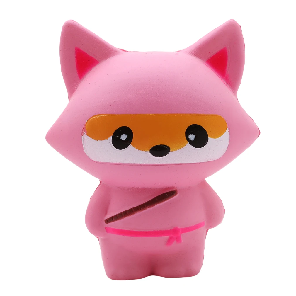 pink fox Банан попкорн лошадь ПУ Jumbo картофель фри эластичный снятие стресса Антистресс мягкая сжимающая игрушка Ароматизированная сжимающая его тереть его мягкими - Цвет: pink fox