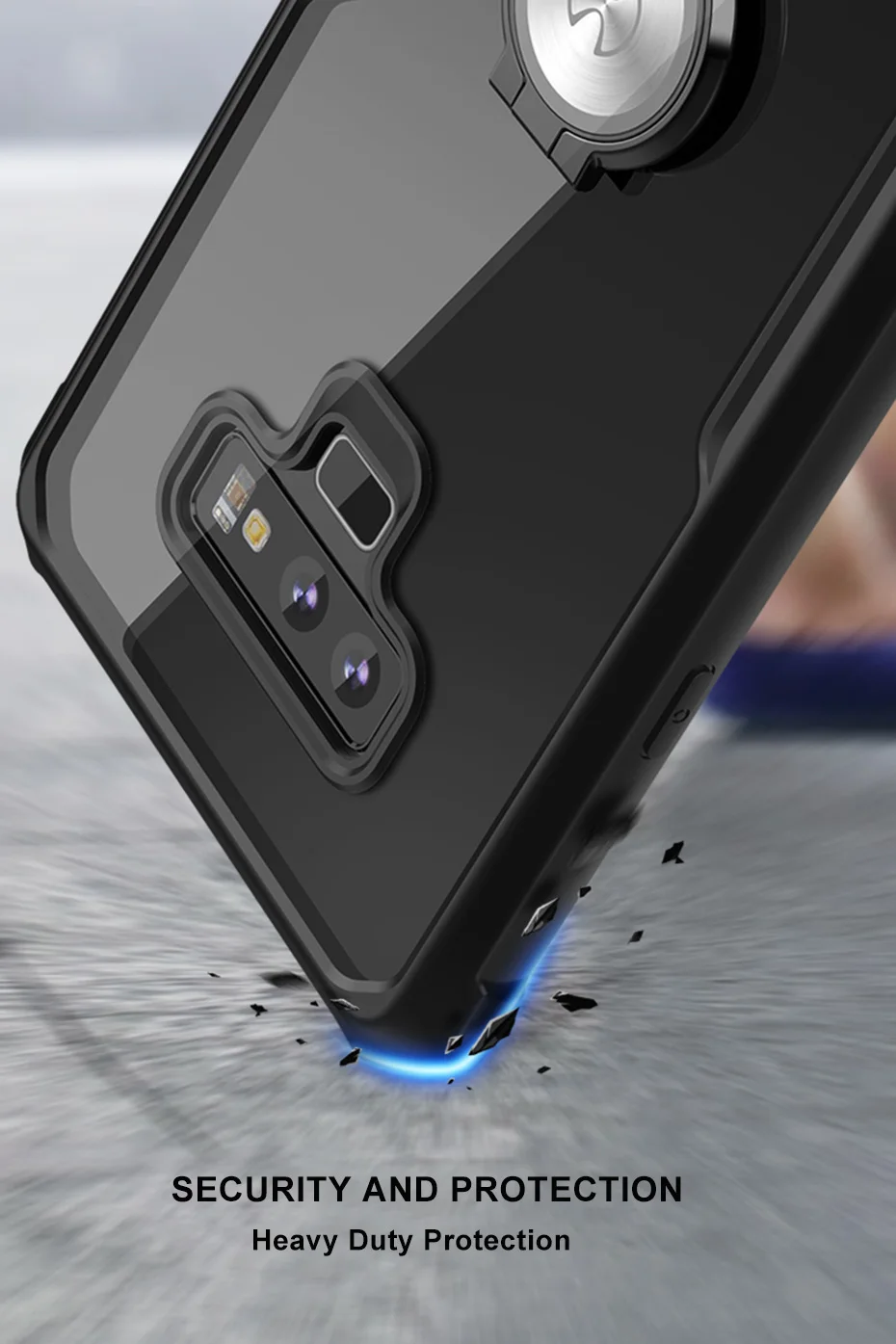 Роскошный прозрачный чехол для телефона samsung Galaxy Note 8 9 10 S10 S9 Plus E противоударный силиконовый чехол s магнитный автомобильный держатель