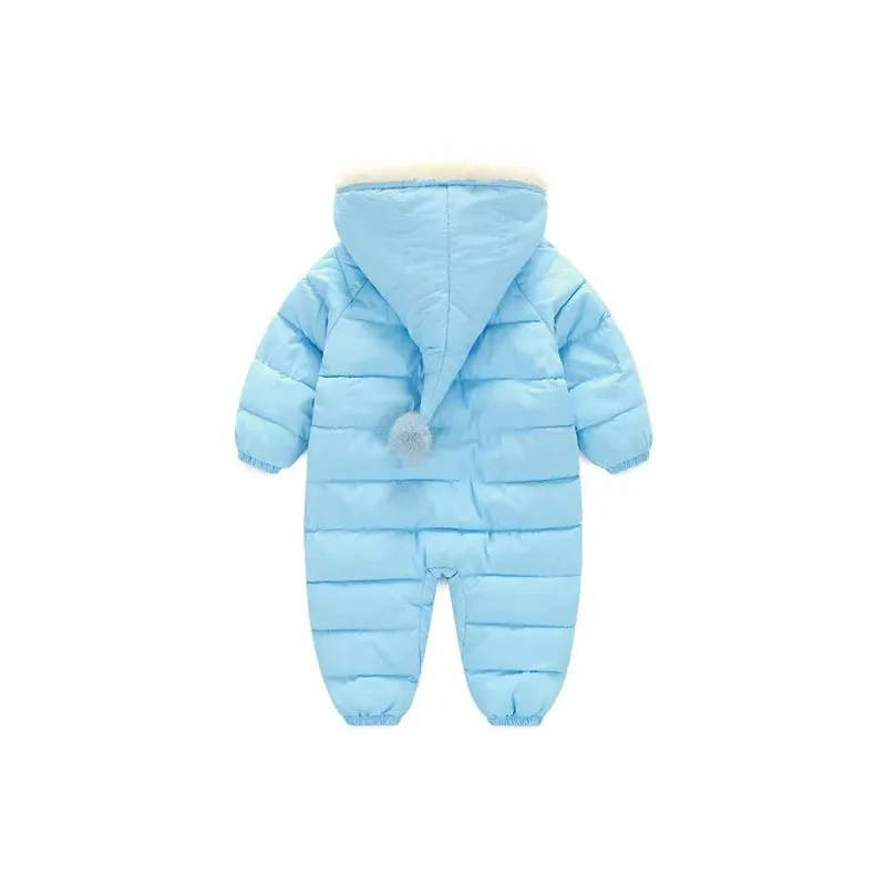 Милый зимний детский комбинезон костюм для новорожденных зимняя одежда меховое