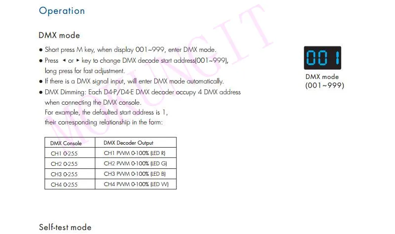 4CH* 8A 12-36VDC CV DMX декодер D4-P постоянное напряжение 4 канала DMX512 декодер терминал интерфейс высокая мощность RGB RGBW декодер