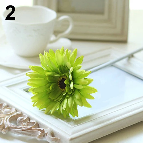 1 шт. красивые искусственный шелк Гербера цветок ромашка дома Свадебная