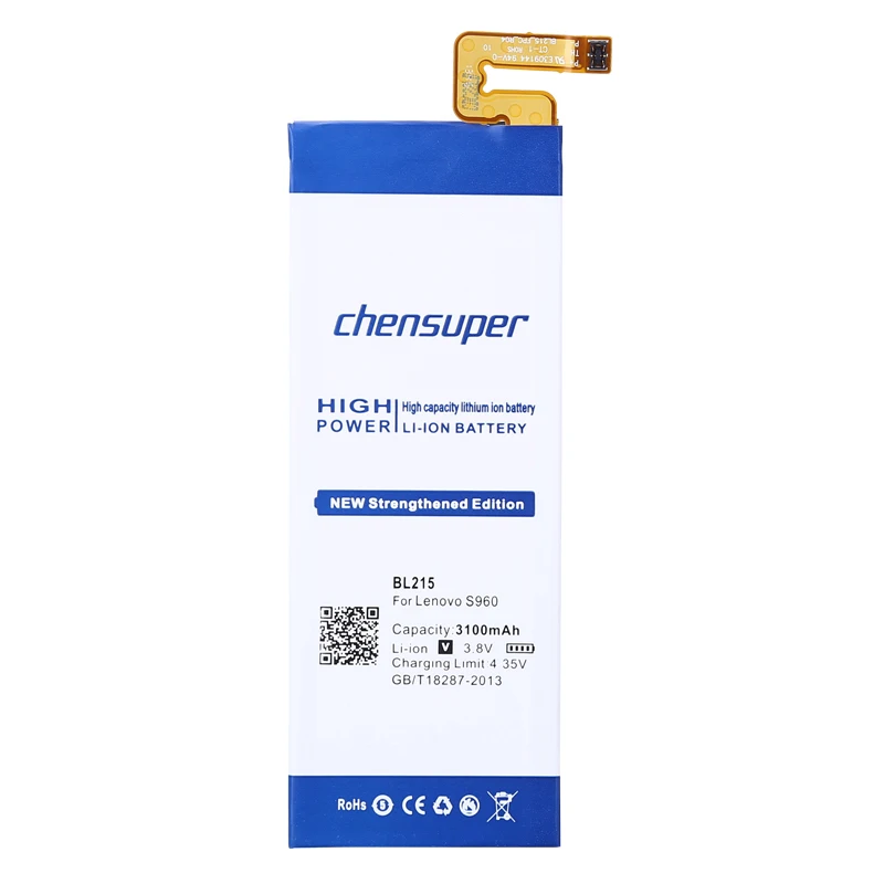 Для Lenovo VIBE X Battery 100% высококачественный аккумулятор 3100 мАч BL215 Замена для S960 S968T