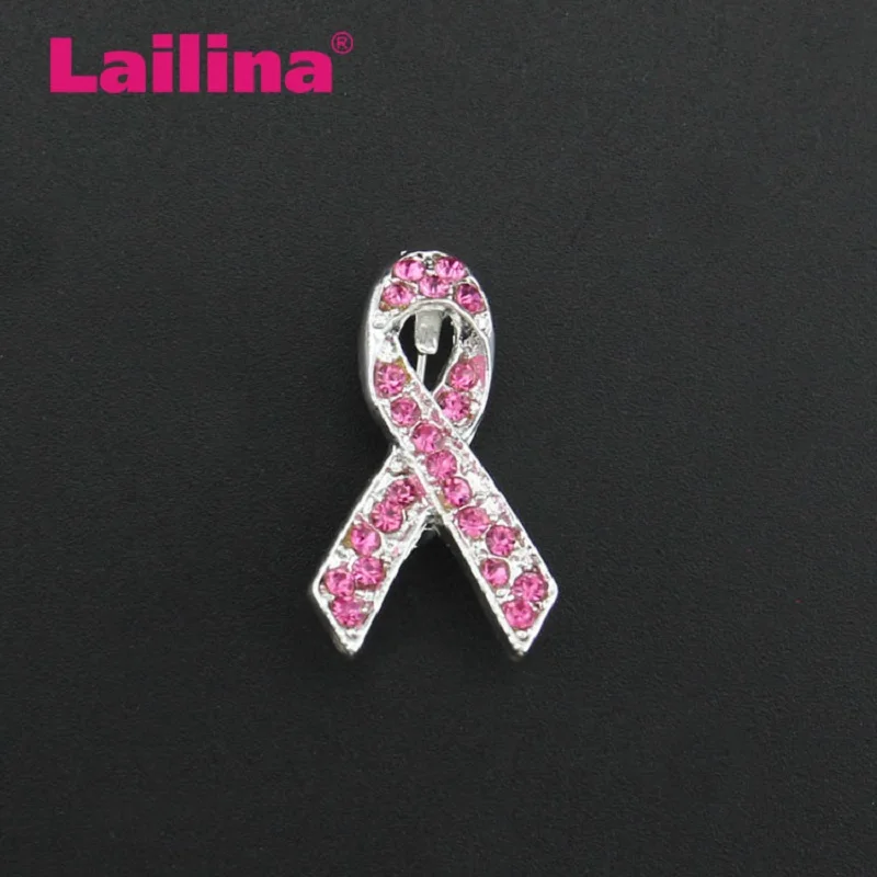 

50 шт. цинковый сплав розового Стразы знание потребителей о Ленты Pin Броши