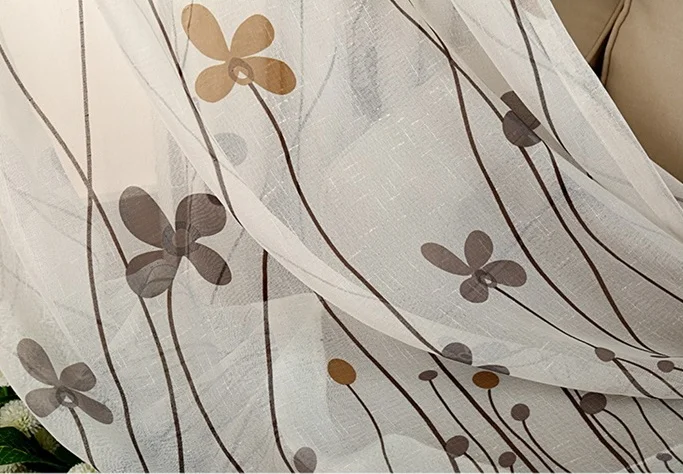 Tulle curtain Американская пасторальная затемненная занавеска s отвесный Тюль элегантная занавеска для гостиной спальни s панель занавеска набор Готовая на заказ WP206& 3 - Цвет: Tulle curtain