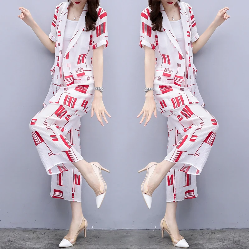 

Goddess Geometric Two Piece Set Top&pants Set Women's Summer Suit Woman Suits Lady Suit Office Woman Suit Conjunto Feminino