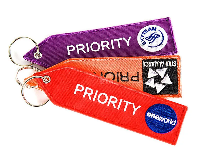 Брелок для ключей PRIORITY One World с вышивкой автомобильная бирка кольца ключей|car