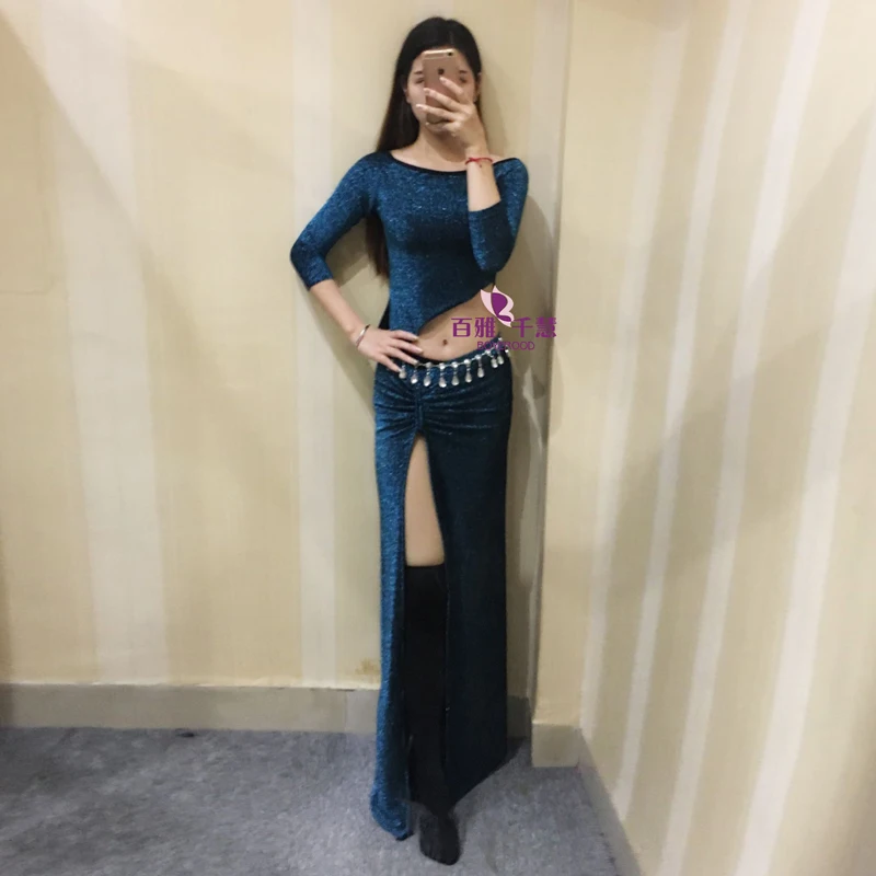 Bellydance oriental Belly baladi Indian eastern Egyptian hair swinging dance dancing costumes bra belt skirt dress robe set 303 |