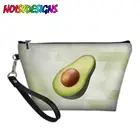Женская косметическая сумочка с узором авокадо, клатч-тоут