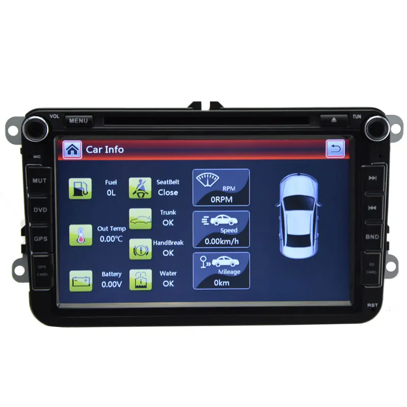 Специальный автомобильный DVD плеер 8 дюймов 2 DIN с системой GPS навигации для