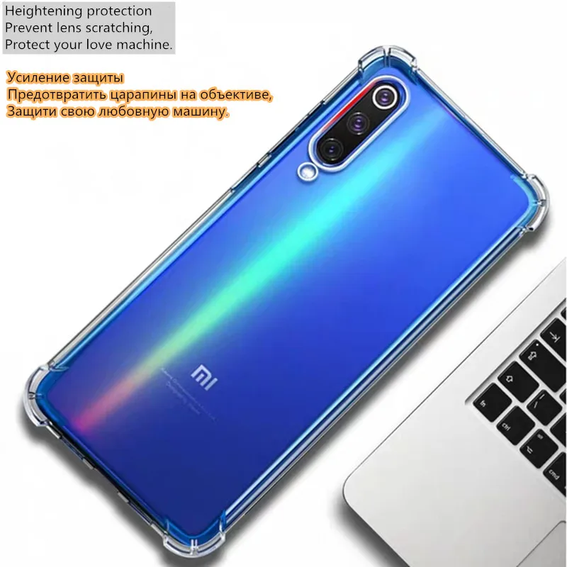Чехол xiaomi mi 9 с четырьмя углами анти-падение Чехол для мобильного телефона для xiaomi mi 9se mi 9 lite 9T 9t pro 8 8se/lite ультратонкий прозрачный