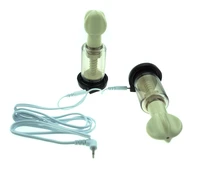 electric shock accessory for adult games breast chest massage nipple sucker clamps clitoris clip electro medical themed sex toys