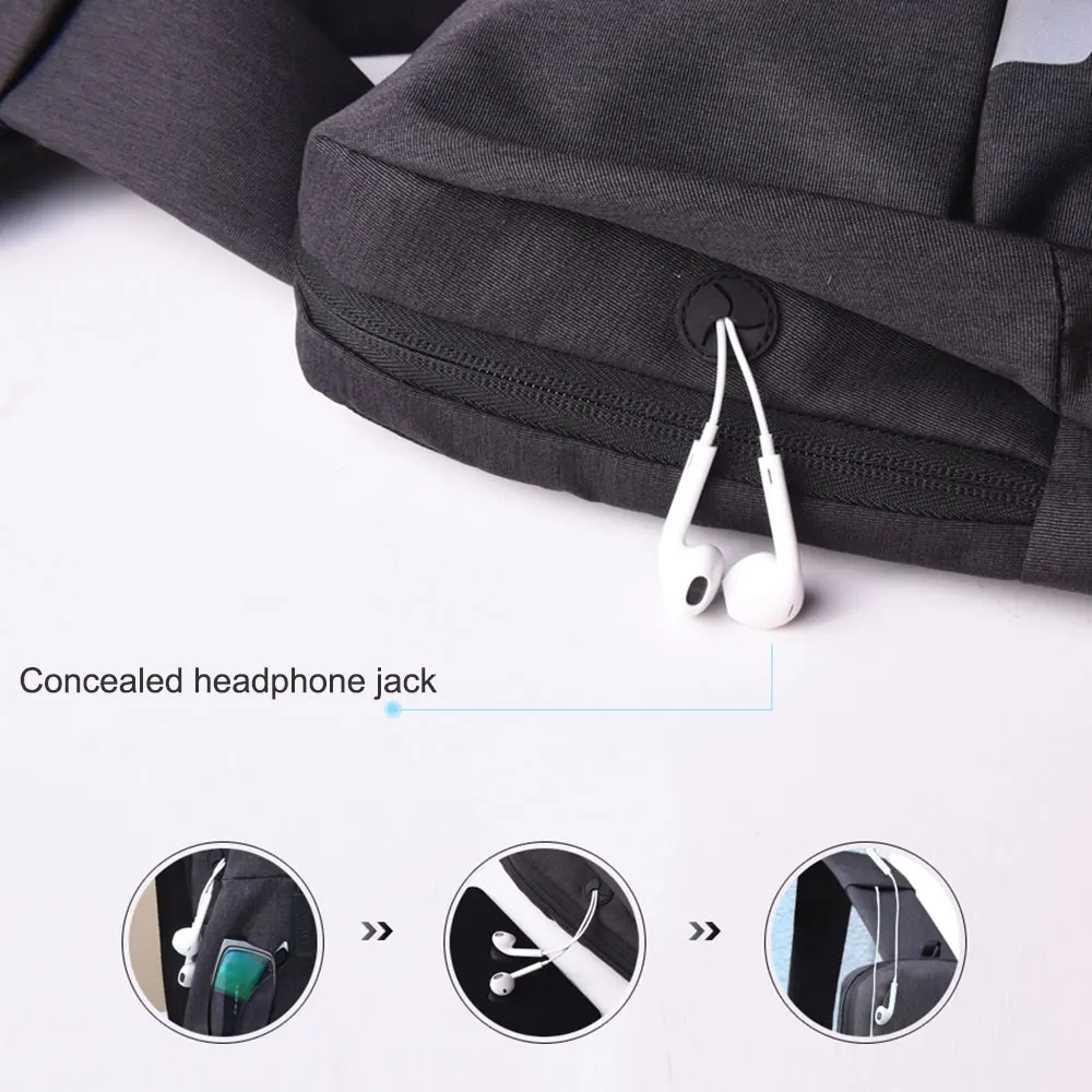 

WIWU 2019 Men Fashion Crossbody Bag Waterproof Chest Bag for iPad 9.7 man Laptop Messenger for iPad Shoulder Backpack