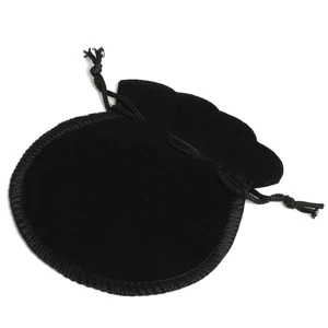100 шт. 70*80 мм, прекрасный тонкий черный бархатный мешочек на шнурке, сумка для ювелирных изделий, саше для похорон, церемонии вечерние ринки, Рождества, свадьбы, подарочный пакет