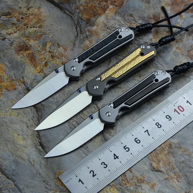 Карманный нож Kevin John Mini Sebenza лезвие M390 титановая ручка инкрустация