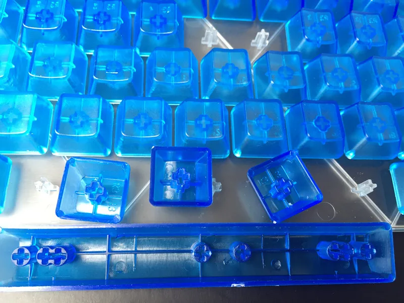 Прозрачные прозрачные колпачки для клавиш ABS с 104 клавишами OEM Cherry MX переключатели