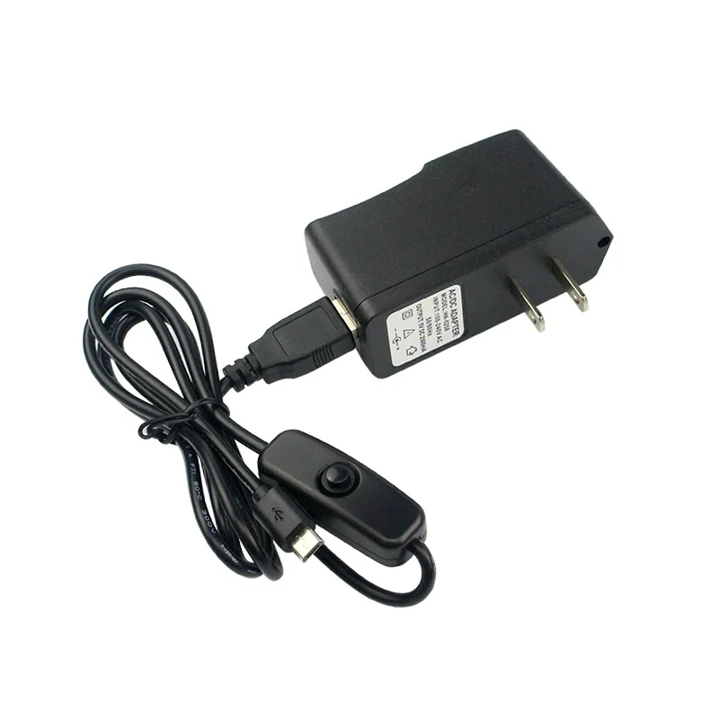 5 В 2.5a Питание адаптер Зарядное устройство и Micro USB кабель с выключателем ЕС США Plug