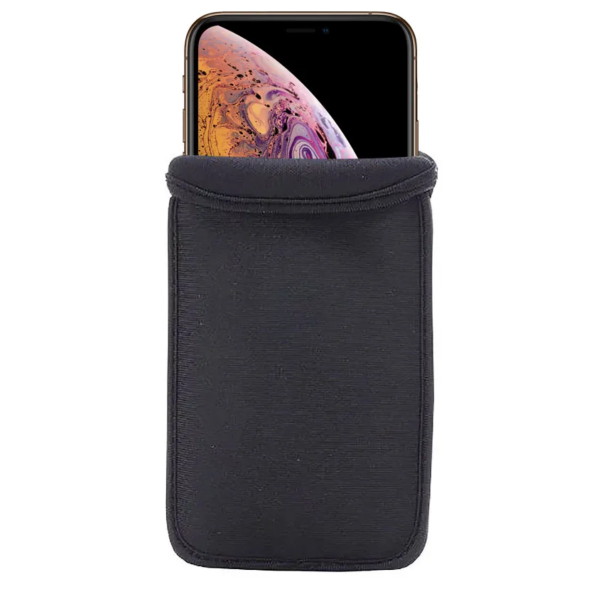 Черный эластичный мягкий гибкий неопреновый защитный чехол для iPhone 11 XS XR 8 7