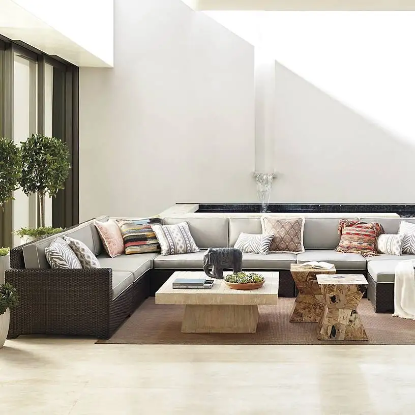 Sigma хорошее качество глубокое сидение используемая резиновая плетеная скамейка