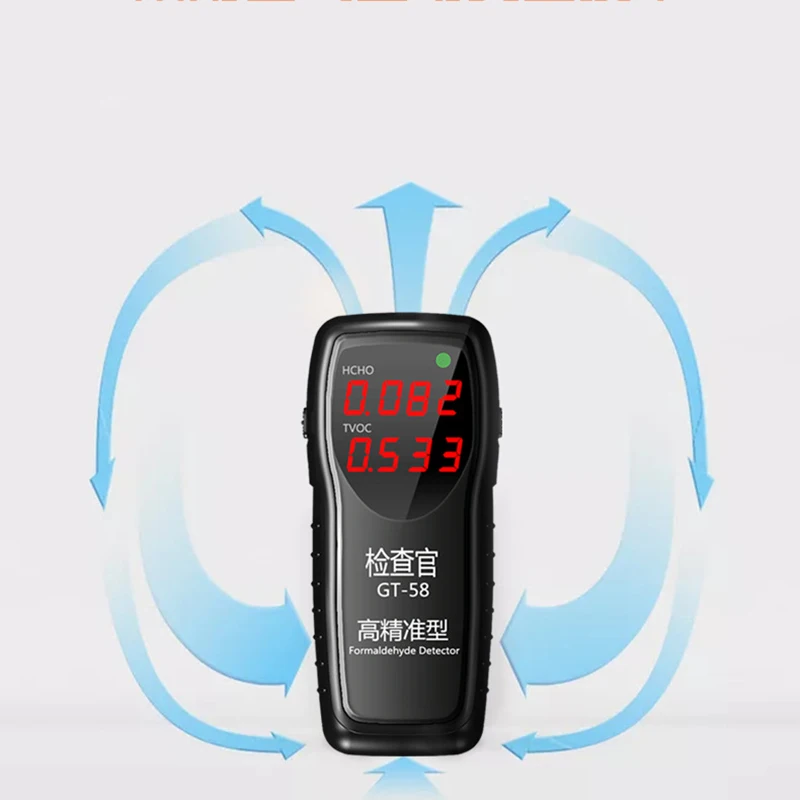 Высокоточный анализатор формальдегида HCHO TVOC бытовой цифровой тестер качества