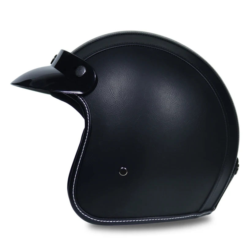 Мото rcycle шлем jet винтажный с открытым лицом Ретро 3/4 половина casco Moto capacete moto ciclismo